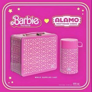 Barbie Lunchbox & Thermos Set Alamo Drafthouse Exclusive Pink Brand New